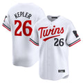 Yuxns M.Twins #26 Max Kepler Player White Home Limited Stitched Jerseys