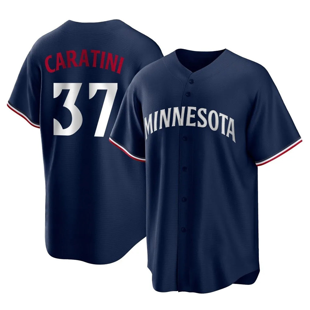 Yuxns M.Twins #37 Victor Caratini Player Navy Replica Alternate Home Stitched Jerseys