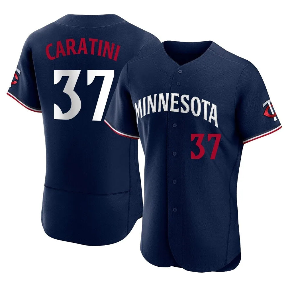 Yuxns M.Twins #37 Victor Caratini Player Navy Replica Home Limited Elite Stitched Jerseys