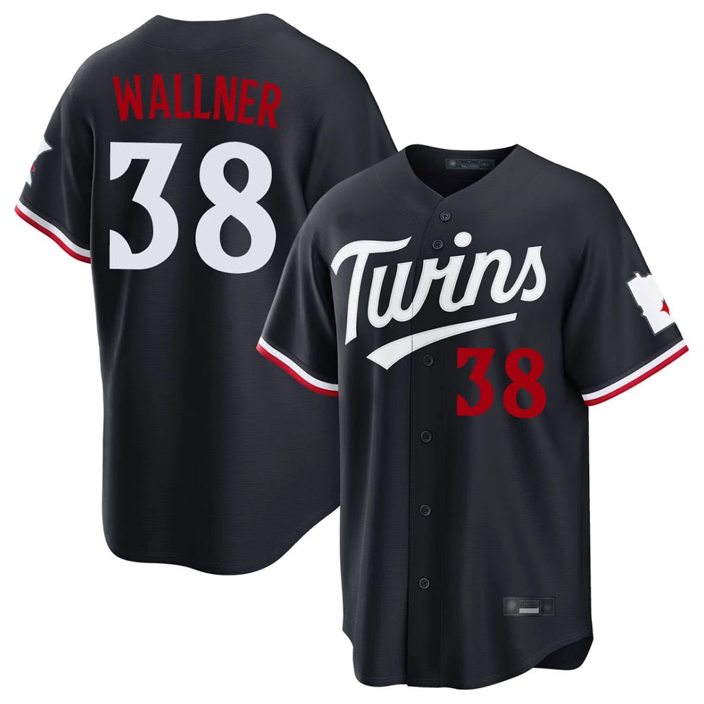 Yuxns M.Twins #38 Matt Wallner Player Navy Home Game Stitched Jerseys