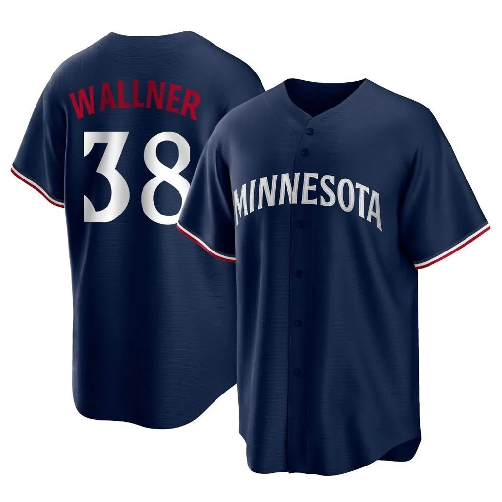 Yuxns M.Twins #38 Matt Wallner Player Navy Replica Alternate Home Stitched Jerseys