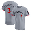 Yuxns M.Twins #3 Harmon Killebrew Player Gray Home Limited Elite Stitched Jerseys