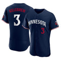 Yuxns M.Twins #3 Harmon Killebrew Player Navy Replica Home Limited Elite Stitched Jerseys