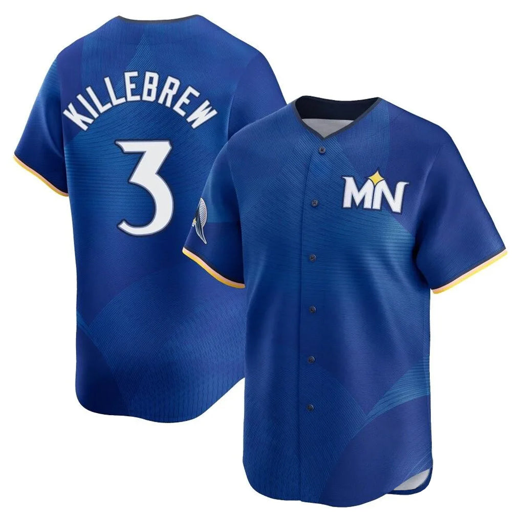 Yuxns M.Twins #3 Harmon Killebrew Player Royal City Connect Limited Home Stitched Jerseys
