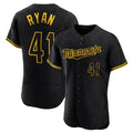 Yuxns M.Twins #41 Joe Ryan Player Black Snake Skin City Home Limited Elite Stitched Jerseys