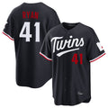 Yuxns M.Twins #41 Joe Ryan Player Navy Home Game Stitched Jerseys