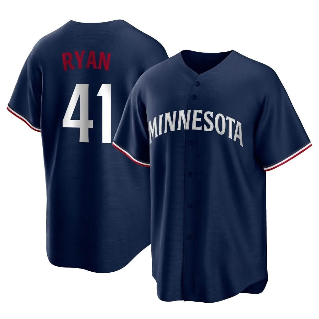 Yuxns M.Twins #41 Joe Ryan Player Navy Replica Alternate Home Stitched Jerseys