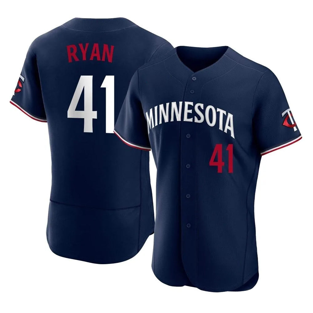 Yuxns M.Twins #41 Joe Ryan Player Navy Replica Home Limited Elite Stitched Jerseys