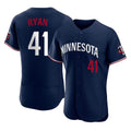 Yuxns M.Twins #41 Joe Ryan Player Navy Replica Home Limited Elite Stitched Jerseys