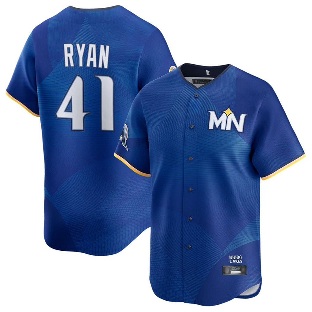 Yuxns M.Twins #41 Joe Ryan Player Royal City Connect Limited Home Stitched Jerseys