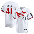 Yuxns M.Twins #41 Joe Ryan Player White Home Limited Stitched Jerseys