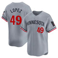 Yuxns M.Twins #49 Pablo Lopez Player Gray Home Limited Stitched Jerseys