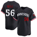 Yuxns M.Twins #56 Josh Bell Player Navy Home Limited Stitched Jerseys