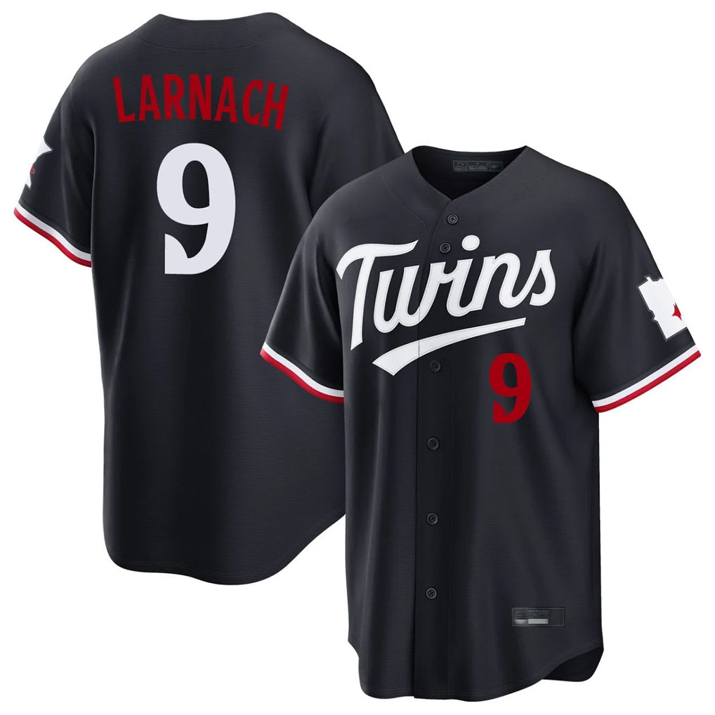 Yuxns M.Twins #9 Trevor Larnach Player Navy Home Game Stitched Jerseys