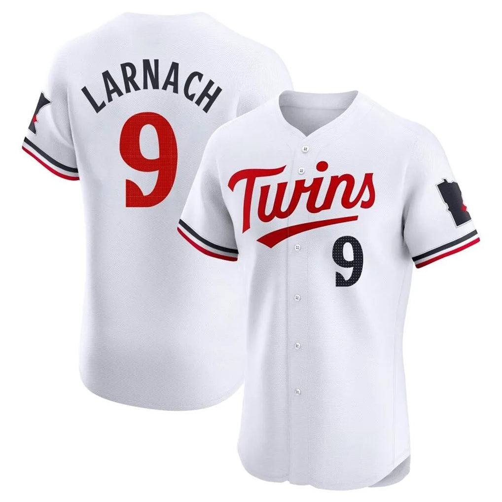Yuxns M.Twins #9 Trevor Larnach Player White Home Limited Elite Stitched Jerseys