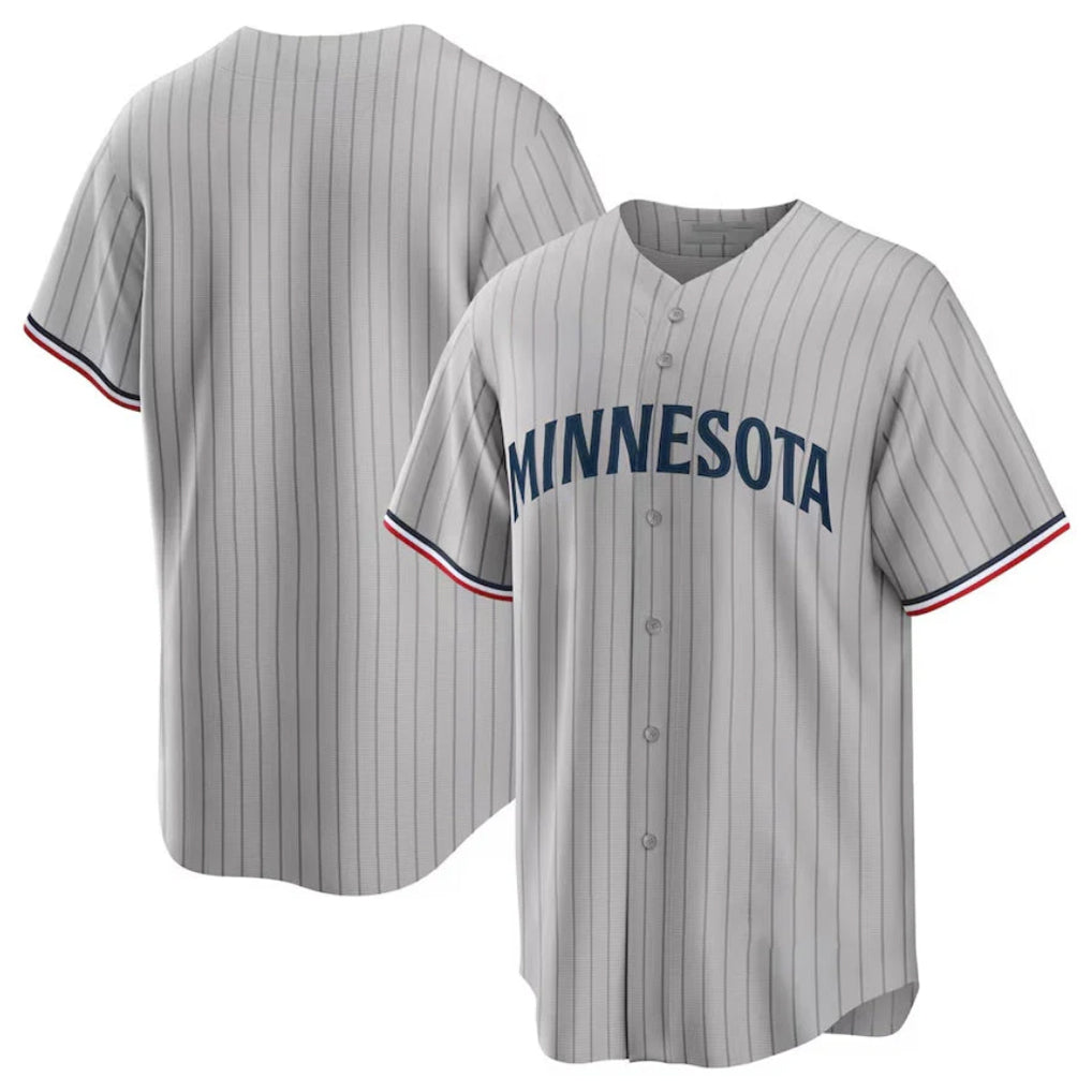 Yuxns M.Twins ## Twins Blank Player Gray Game Limited Home Stitched Jerseys