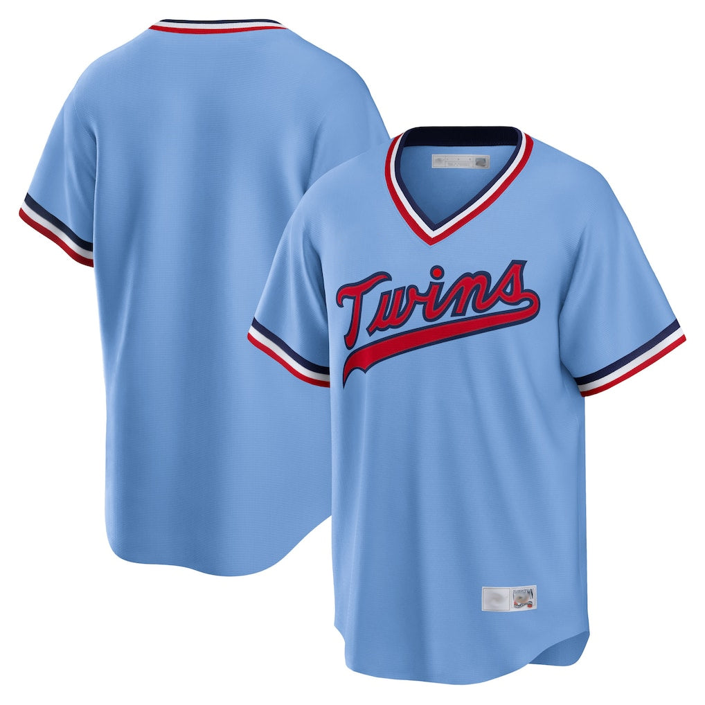 Yuxns M.Twins ## Twins Blank Player Light Blue Road Cooperstown Collection T-shirt Stitched Jerseys
