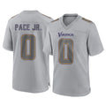 Yuxns M.Vikings #0 Ivan Pace Jr. Player Gray Atmosphere Fashion Home Game Stitched Jerseys