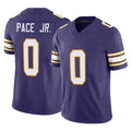 Yuxns M.Vikings #0 Ivan Pace Jr. Player Purple Limited Classic Vapor F.U.S.E. Home Game Stitched Jerseys