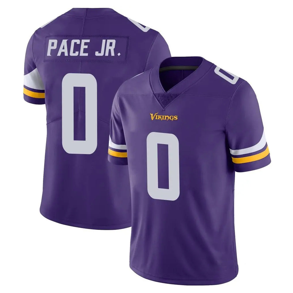 Yuxns M.Vikings #0 Ivan Pace Jr. Player Purple Limited Vapor Untouchable Home Game Stitched Jerseys