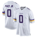 Yuxns M.Vikings #0 Ivan Pace Jr. Player White Home Game Stitched Jerseys