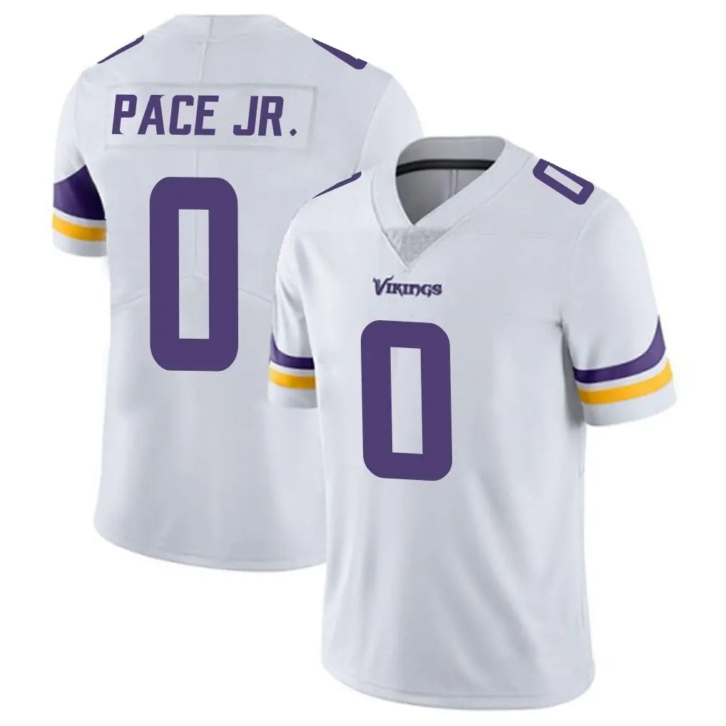 Yuxns M.Vikings #0 Ivan Pace Jr. Player White Limited Vapor Untouchable Home Game Stitched Jerseys