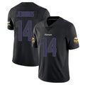 Yuxns M.Vikings #14 Jauan Jennings Player Black Impact LImited Home Game Stitched Jerseys