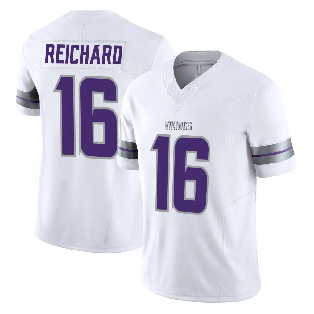 Yuxns M.Vikings #16 Will Reichard Player White Limited Alternate Vapor F.U.S.E. Home Game Stitched Jerseys