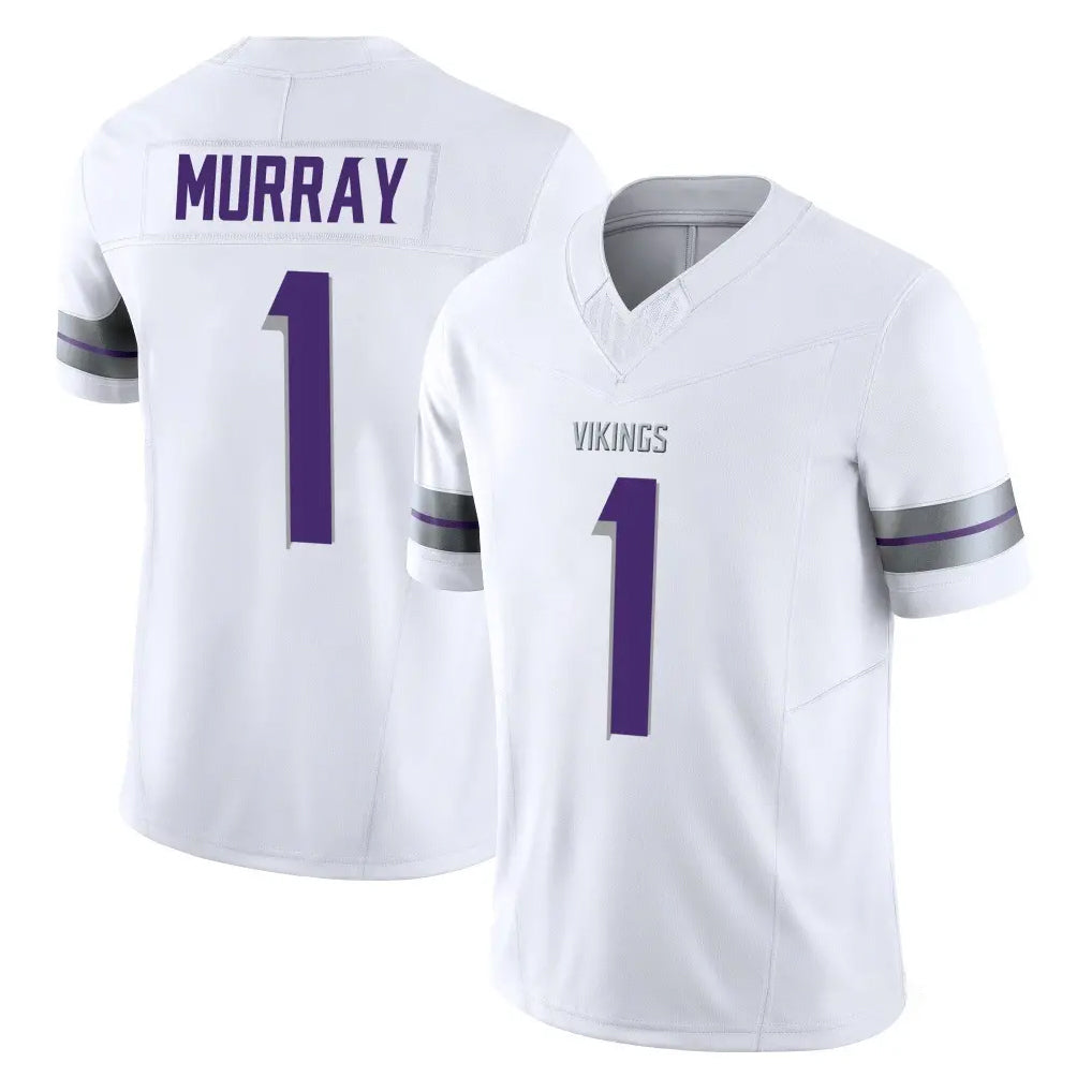 Yuxns M.Vikings #1 Kyler Murray Player White Limited Alternate Vapor F.U.S.E. Home Game Stitched Jerseys