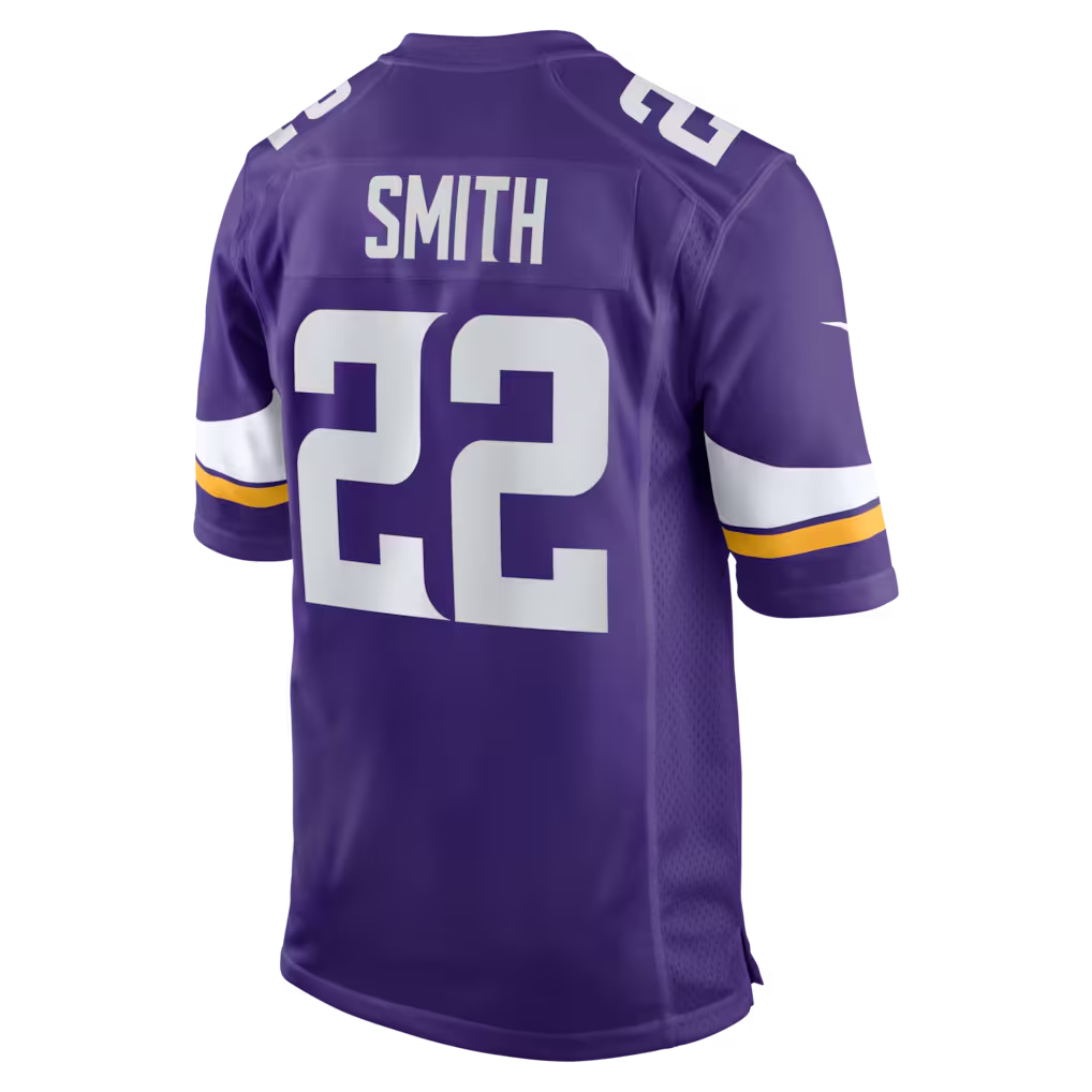 Yuxns MN.Vikings #22 Harrison Smith Purple Game Stitched Jerseys