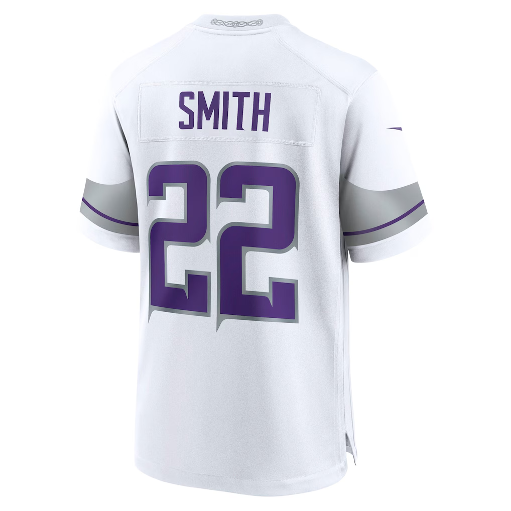 Yuxns MN.Vikings #22 Harrison Smith White Alternate Game Stitched Jerseys