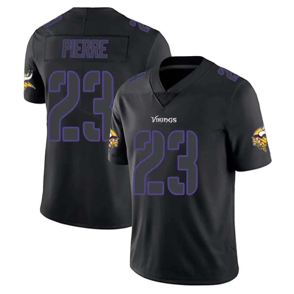 Yuxns M.Vikings #23 James Pierre Player Black Impact LImited Home Game Stitched Jerseys