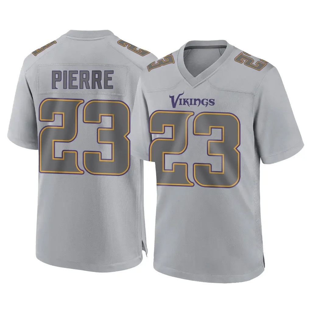 Yuxns M.Vikings #23 James Pierre Player Gray Atmosphere Fashion Home Game Stitched Jerseys