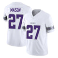 Yuxns M.Vikings #27 Jordan Mason Player White Limited Alternate Vapor F.U.S.E. Home Game Stitched Jerseys
