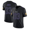 Yuxns M.Vikings #33 Aaron Jones Sr. Player Black Impact LImited Home Game Stitched Jerseys