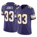 Yuxns M.Vikings #33 Aaron Jones Sr. Player Purple Limited Classic Vapor F.U.S.E. Home Game Stitched Jerseys