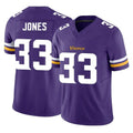 Yuxns M.Vikings #33 Aaron Jones Sr. Player Purple Limited Vapor F.U.S.E. Home Game Stitched Jerseys