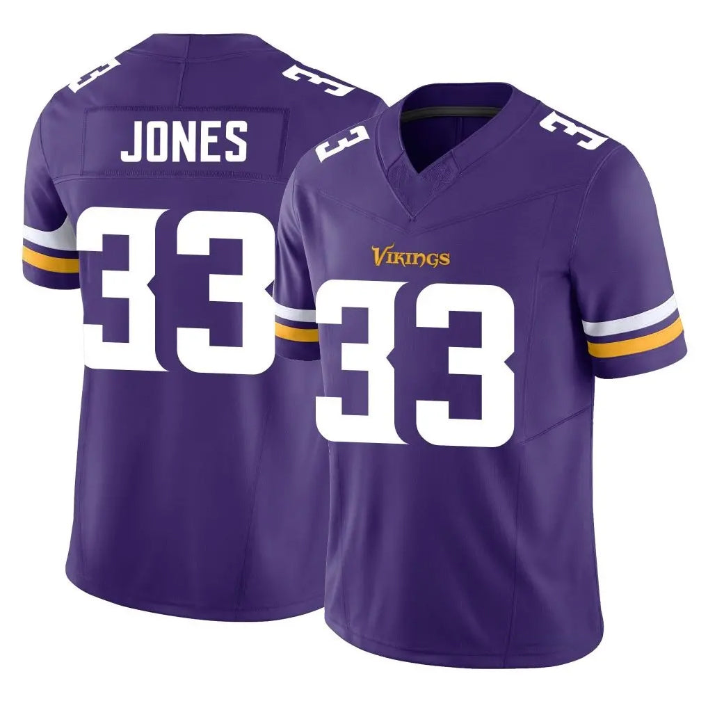 Yuxns M.Vikings #33 Aaron Jones Sr. Player Purple Limited Vapor F.U.S.E. Home Game Stitched Jerseys