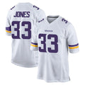 Yuxns M.Vikings #33 Aaron Jones Sr. Player White Home Game Stitched Jerseys