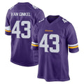 Yuxns M.Vikings #43 Andrew Van Ginkel Player Purple Home Game Stitched Jerseys