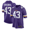 Yuxns MN.Vikings #43 Andrew Van Ginkel Purple Team Game Jersey Stitched American Stitched Jerseys