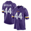 Yuxns M.Vikings #44 Josh Metellus Player Purple Home Game Stitched Jerseys