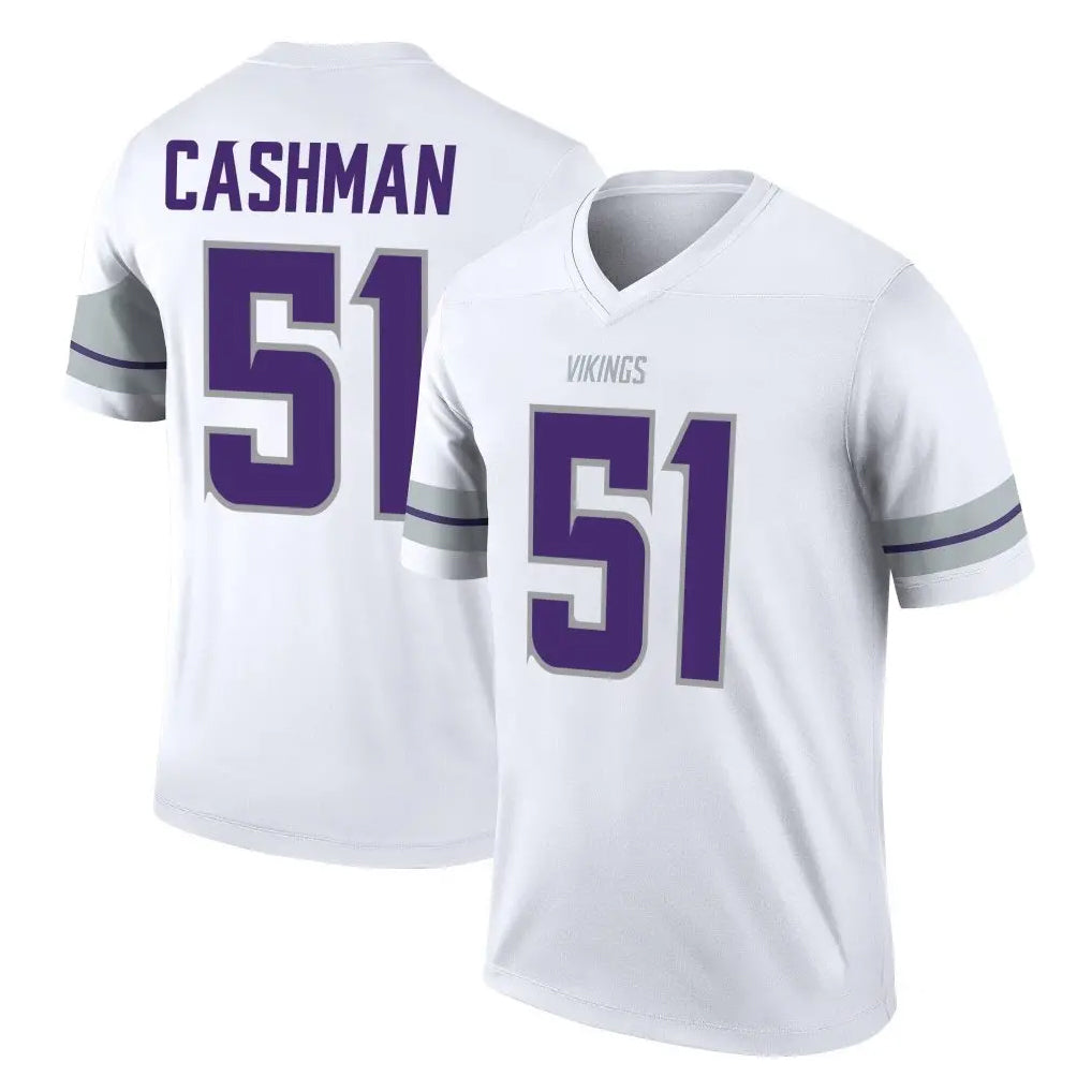 Yuxns M.Vikings #51 Blake Cashman Player White Alternate Legend Home Game Stitched Jerseys