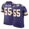 Yuxns M.Vikings #55 Eric Wilson Player Purple Limited Classic Home Game Stitched Jerseys