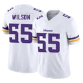 Yuxns M.Vikings #55 Eric Wilson Player White Limited Vapor F.U.S.E. Home Game Stitched Jerseys