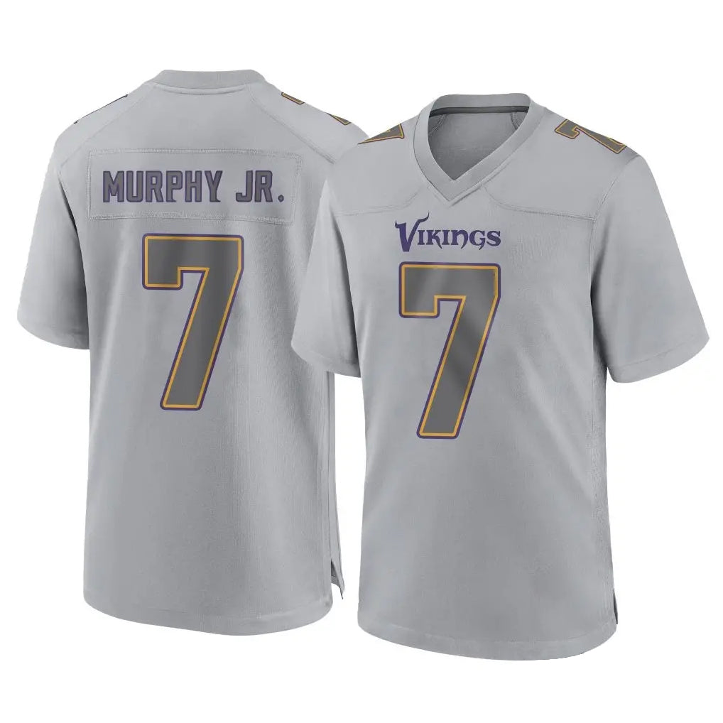Yuxns M.Vikings #7 Byron Murphy Jr. Player Gray Atmosphere Fashion Home Game Stitched Jerseys