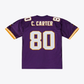 Yuxns M.Vikings #80 Cris Carter Mitchell & Ness Purple 2001 Authentic Throwback Stitched Jerseys