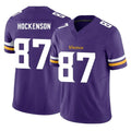 Yuxns M.Vikings #87 T.J. Hockenson Player Purple Limited Vapor F.U.S.E. Home Game Stitched Jerseys