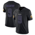 Yuxns M.Vikings #9 J.J. McCarthy Player Black Impact LImited Home Game Stitched Jerseys
