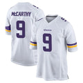 Yuxns M.Vikings #9 J.J. McCarthy Player White Home Game Stitched Jerseys